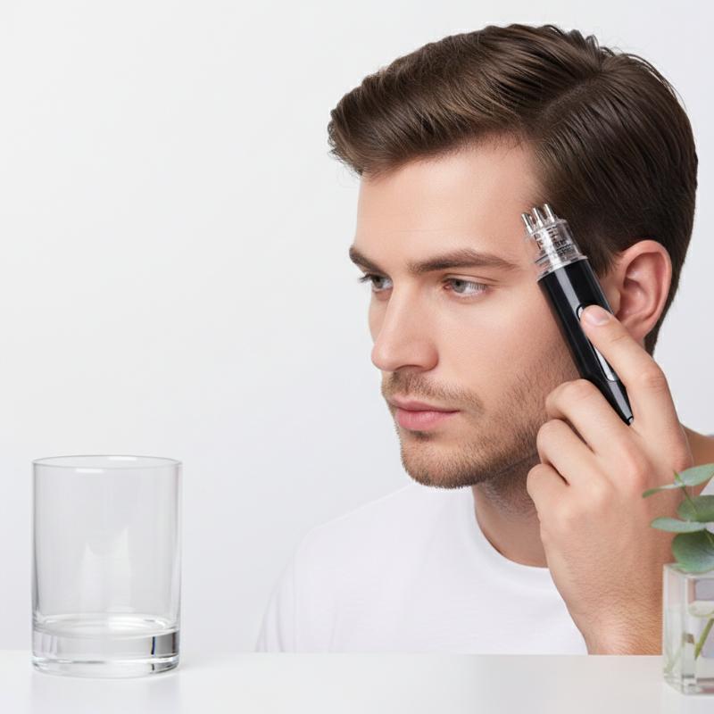 Hair Care Essential - 1 ชุดน้ำมันหอมระเหยน้ำมันนวดศีรษะแบบพกพาหวีน้ำมันนวดขนาดเล็กป้องกันผมร่วงเครื่องมือดูแลหนังศีรษะ
