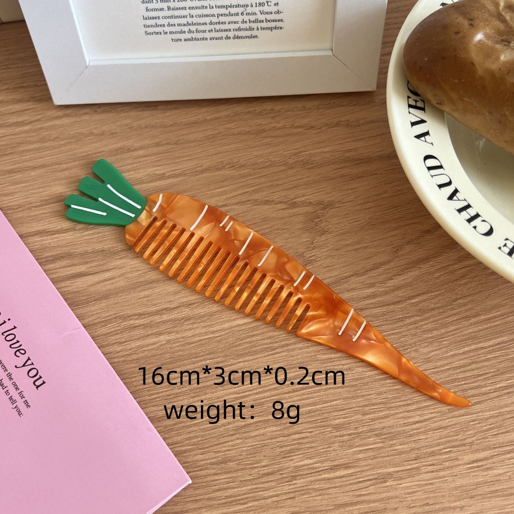 Hair Care Vegetables - Hair Care TULIP Acetate หวีการ์ตูนลูกสุนัขแต่งหน้าหวีผมจัดแต่งทรงผมเครื่องมือผัก Hairdressing