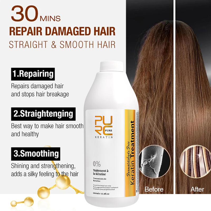 Hair Care Keratin Shampoo - 0%/5%/8%/12% Keratin Hair Straightening Treatment สําหรับ