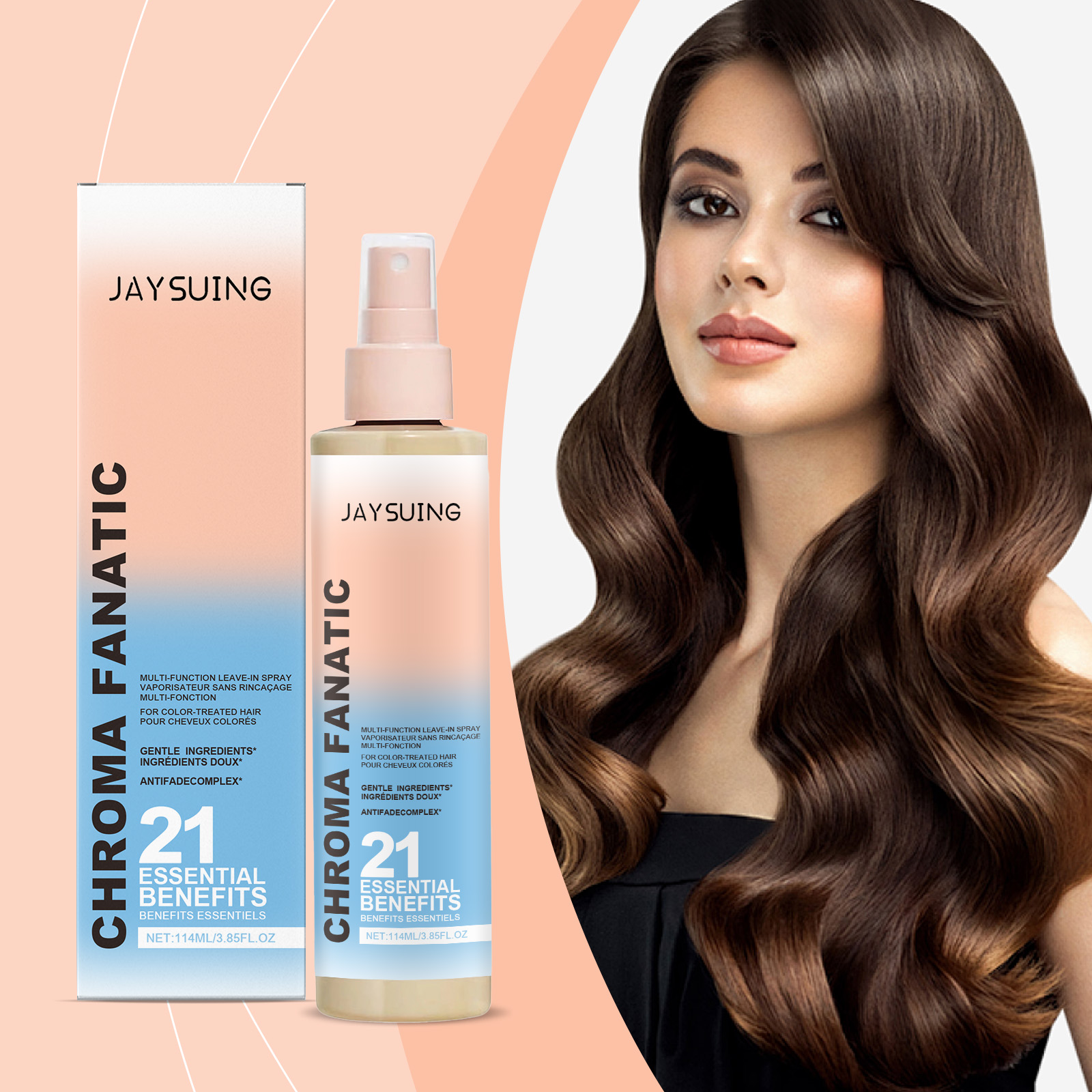 Hair Care Essence Oil Spray - สเปรย์ให้ความชุ่มชื้นสําหรับผมหนังศีรษะ Smoothing ยืดเงาซ่อมร้อนย้อมสีเสีย Frizzy Hair Care