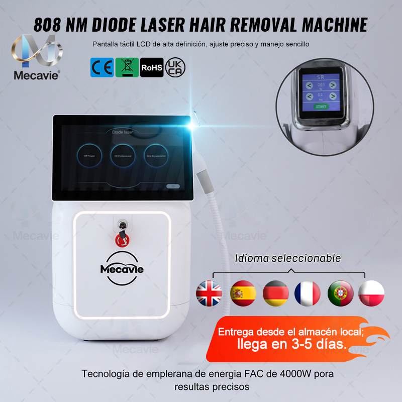 Video Hair Care - Mecavie 2026 เครื่องกำจัดขนและดูแลผิวแบบไร้ความเจ็บปวด (4000W) เลเซอร์ไดโอด 4