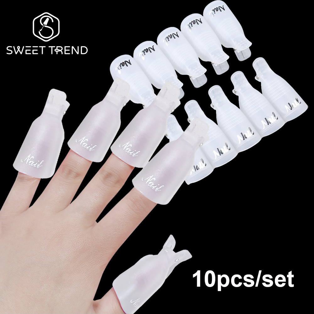 Hair Care Gel - ชุดอุปกรณ์ถอดเจลเล็บอะคริลิคแบบพลาสติก 10 ชิ้น/ชุด ยี่ห้อ SWEET TREND