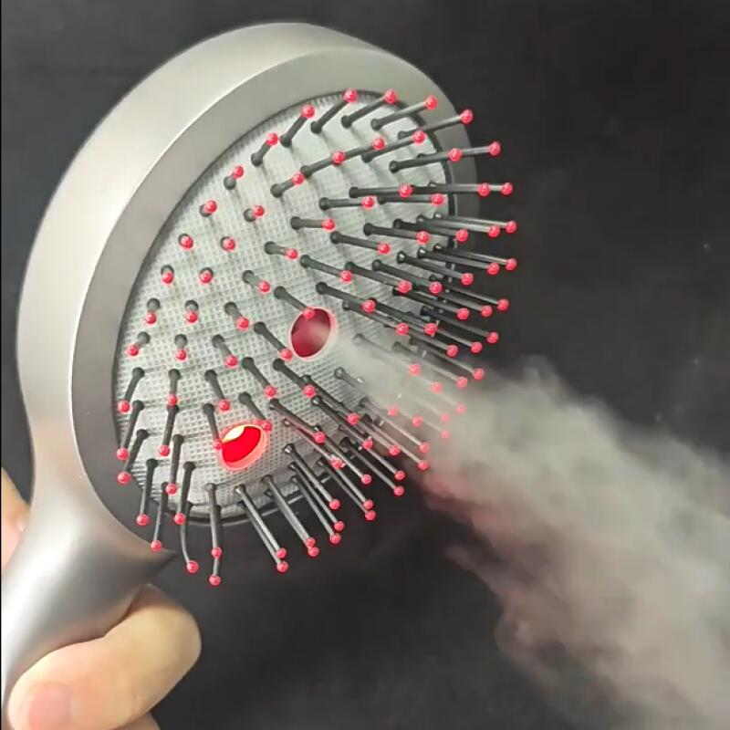 Hair Care Essential - หวีนวดไฟฟ้าดิจิตอล แสงสีแดง พร้อมสเปรย์ดูแลเส้นผม หวีนวดน้ำมันหอมระเหย แปรงสเปรย์ แปรงนวดแบบลม