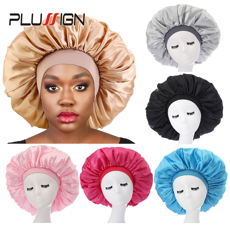 Satin Hair Bonnet - Plussign 1Pcs ซาติน Sleep สำหรับ Braids