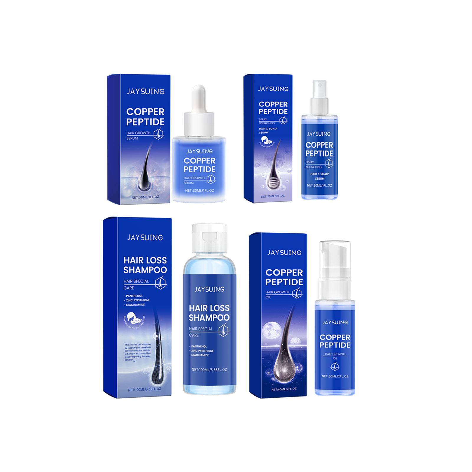 Copper Peptide แชมพู Hair Grow - Hair Care Essence Oil Spray บทวิจารณ์และราคา