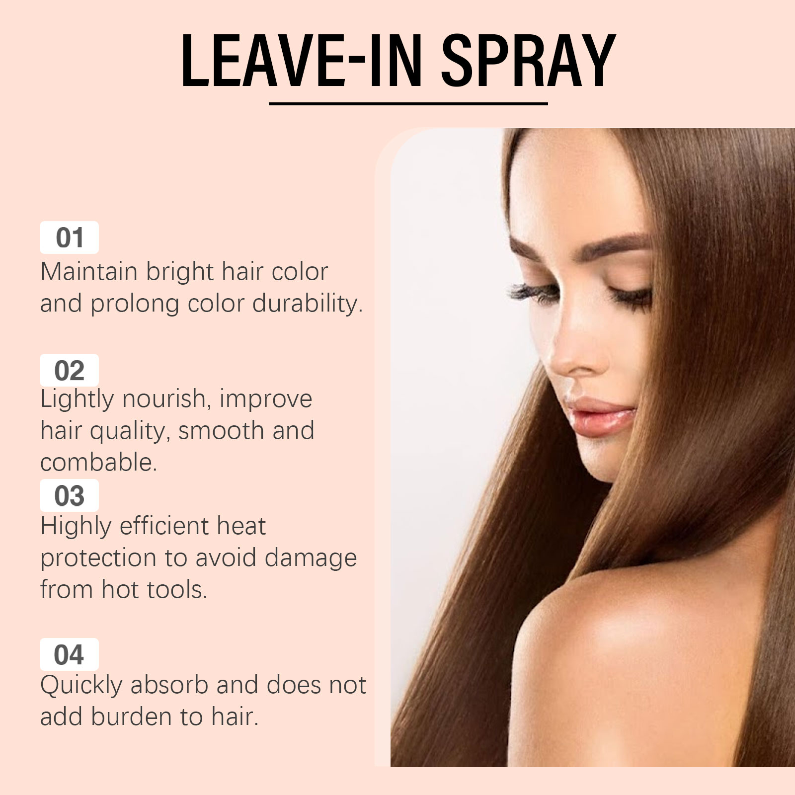 สเปรย์ให้ความชุ่มชื้นสําหรับผม - Hair Care Essence Oil Spray บทวิจารณ์และราคา