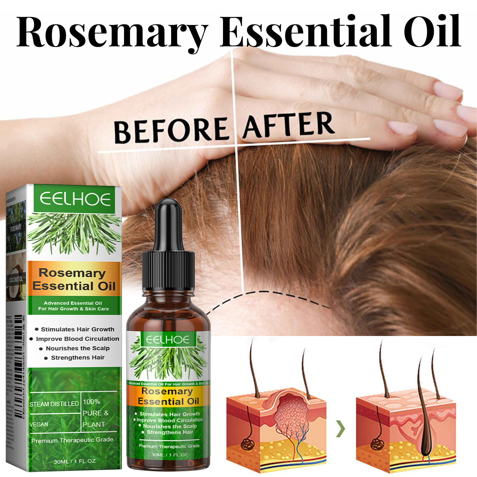 Hair Growth Serum Fast Growing - Hair Care Essence Oil Spray บทวิจารณ์และราคา