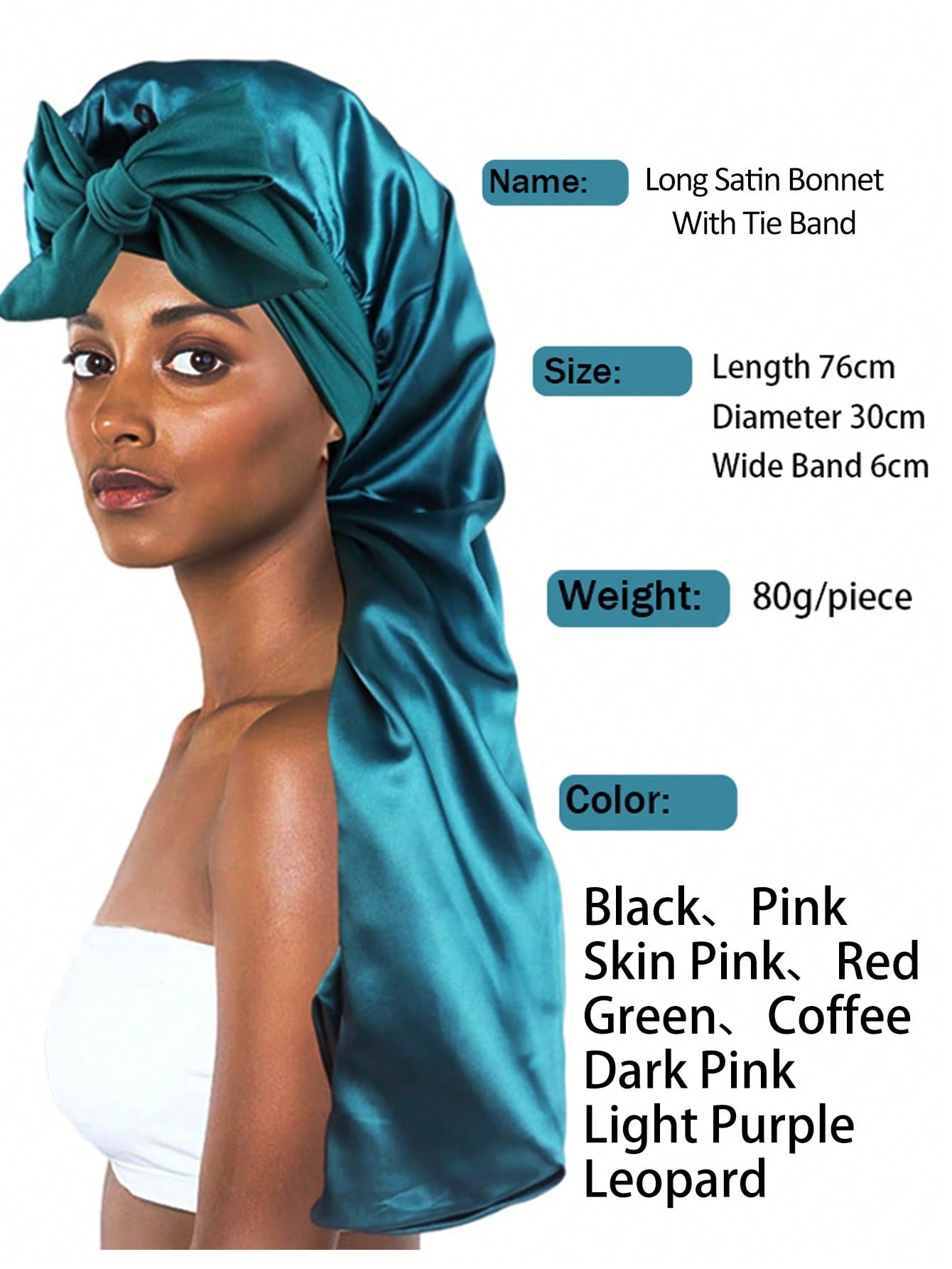 หมวกคลุมผมซาตินขนาดใหญ่สำหรับน - Satin Hair Bonnet บทวิจารณ์และราคา