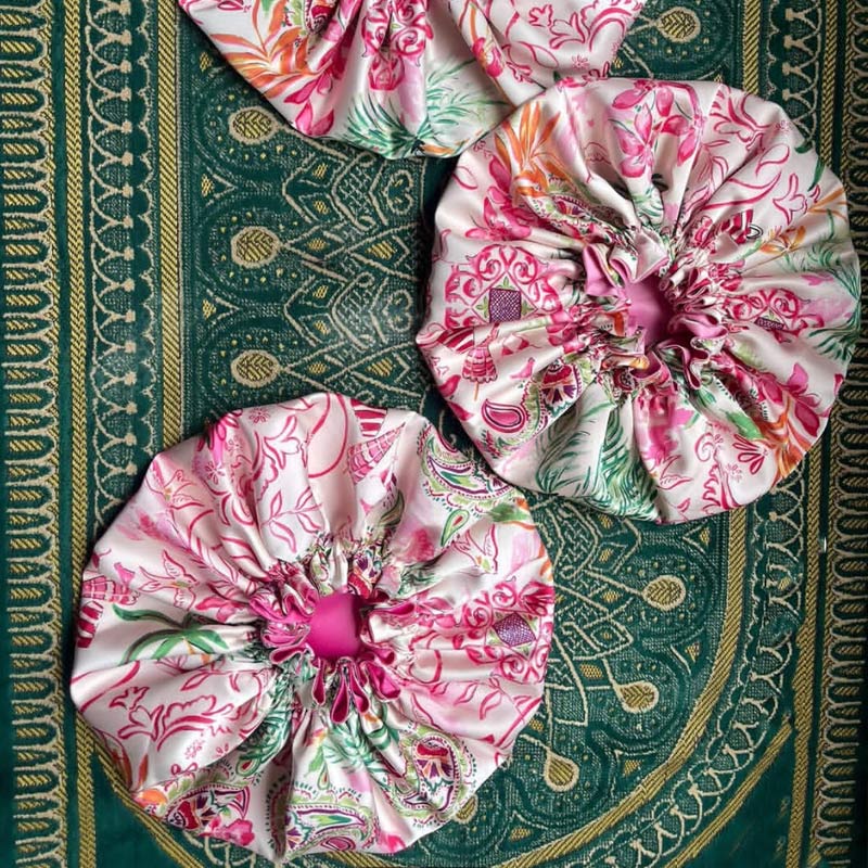หมวกไหมพรมแบบกำหนดเอง หมวกนอนผ - Satin Hair Bonnet บทวิจารณ์และราคา