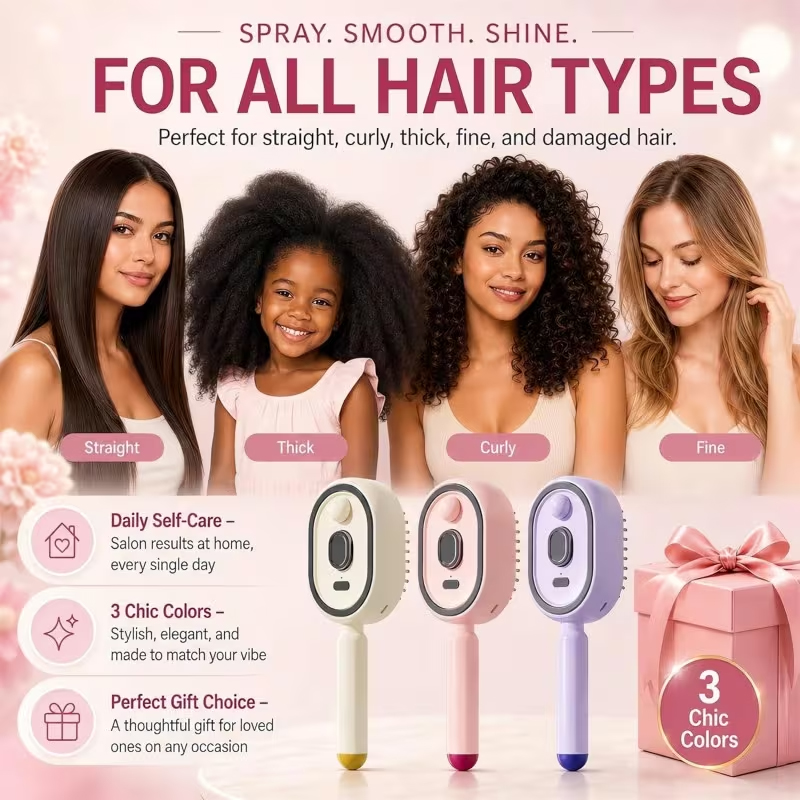 หวีนวดไฟฟ้าพร้อมระบบพ่นน้ำมันห - Hair Care Essential บทวิจารณ์และราคา