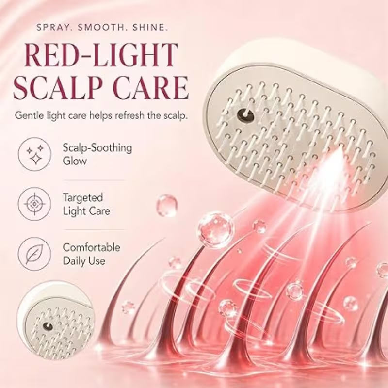 หวีนวดไฟฟ้าพร้อมระบบพ่นน้ำมันห - Hair Care Essential บทวิจารณ์และราคา