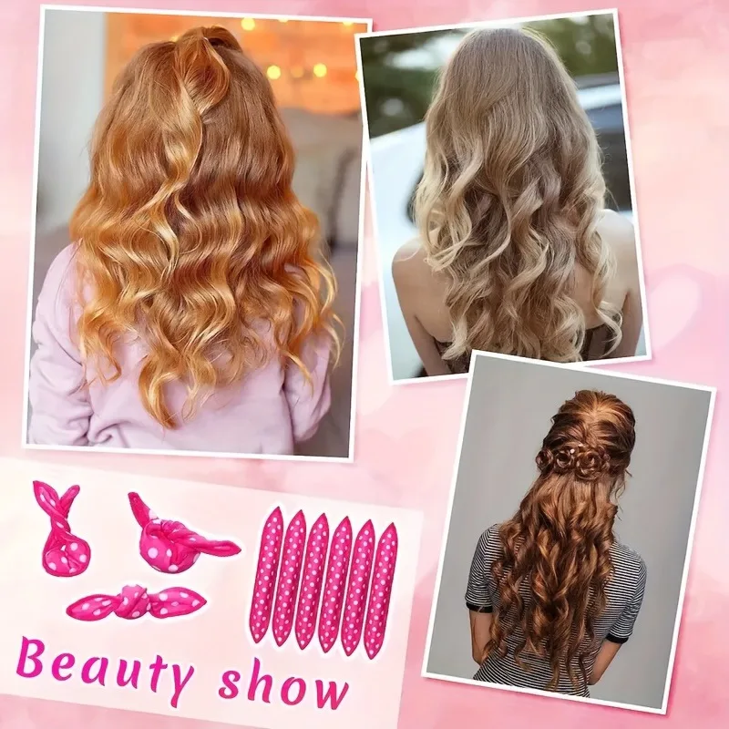 ชุดม้วนผม 11 ชิ้น แบบไม่ใช้ควา - Satin Hair Bonnet บทวิจารณ์และราคา