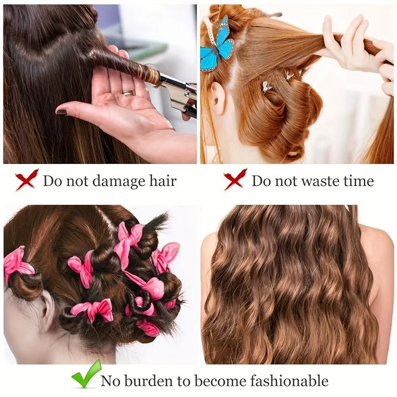 ชุดม้วนผม 11 ชิ้น แบบไม่ใช้ควา - Satin Hair Bonnet บทวิจารณ์และราคา