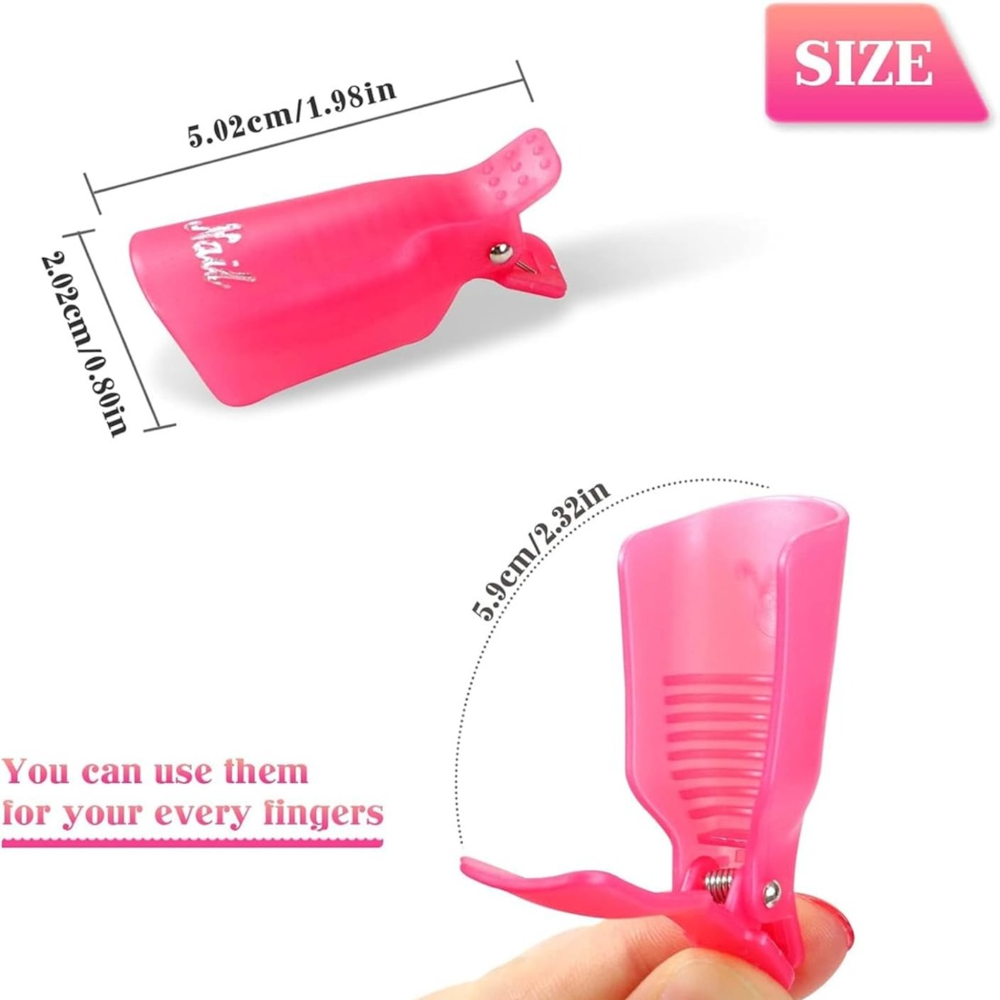 คลิปหนีบสำหรับล้างยาทาเล็บ 10  - Hair Care Gel บทวิจารณ์และราคา